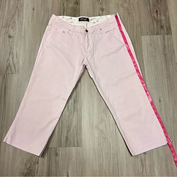 Vintage y2k Hint capri corduroy jeans in light pink. NWOT sz 13 low rise - Picture 4 of 13